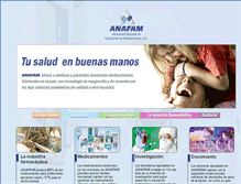 Tablet Screenshot of anafam.org.mx